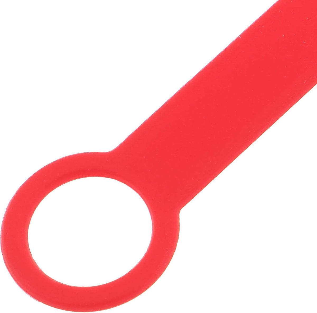 6pcs Red Silicone Slide-on Dog Tag Holder Replacement Band