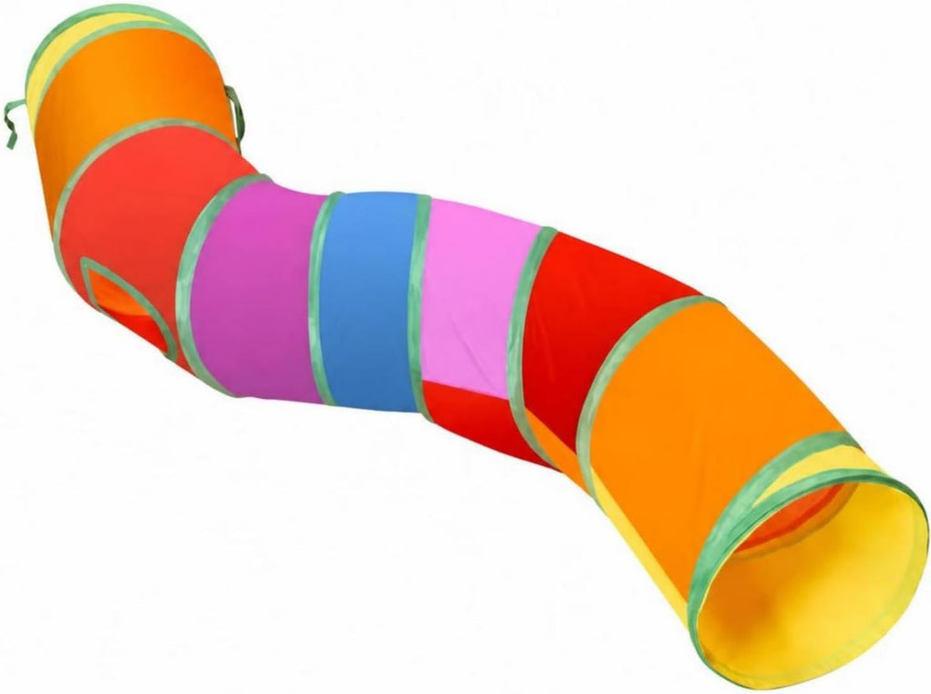 Lightweight Foldable up Tunnel, 125cm, S-Shaped Rainbow Tunnel