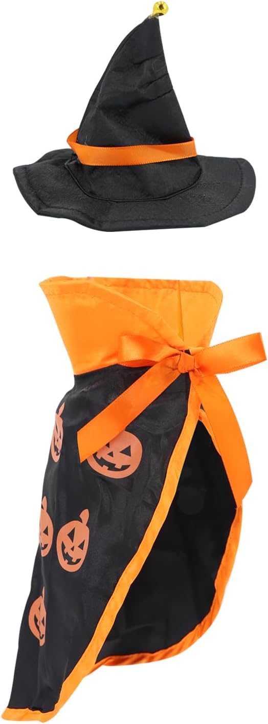 Pet Halloween Vampire Baron Cloak, Festival Cosplay Robe, Pet Halloween Costume Clothes Suit for Medium and Large Cats a