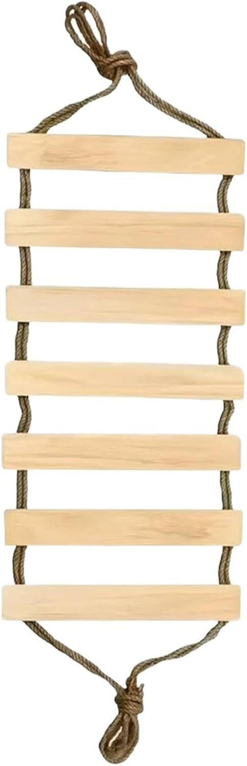 Wall-Mounted Cat Ladder, Wooden Cat Bridge with Multi-Level Steps