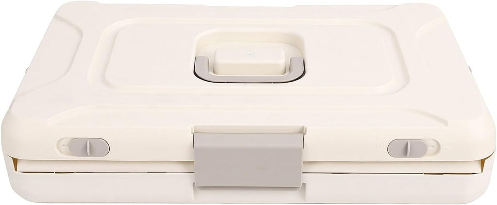 Asixxsix Hard Cat Carrier, Foldable Clear Plastic, Airline Compliant (Mustard)