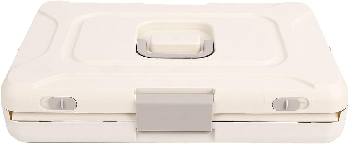 Asixxsix Hard Cat Carrier, Foldable Clear Plastic, Airline Compliant (Mustard)