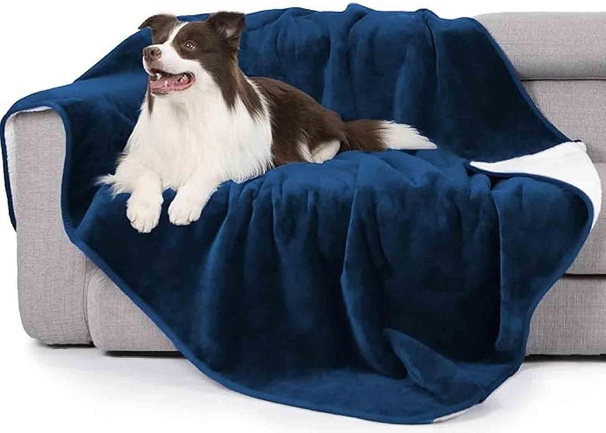 Waterproof Travel Blanket - Super Soft Flannel Throw with Leak-Proof Layer