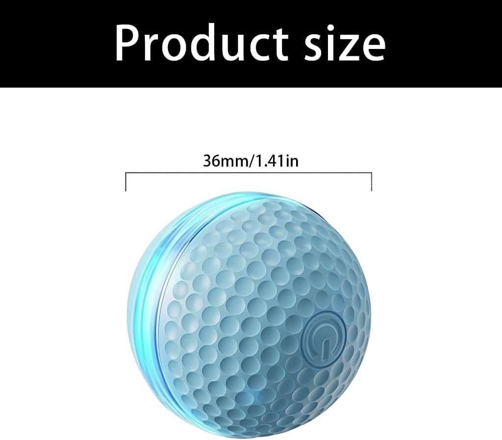Lightup Cats Toy Ball Automatic Rolling Ball ChewProof Design Pet Teaser Toy