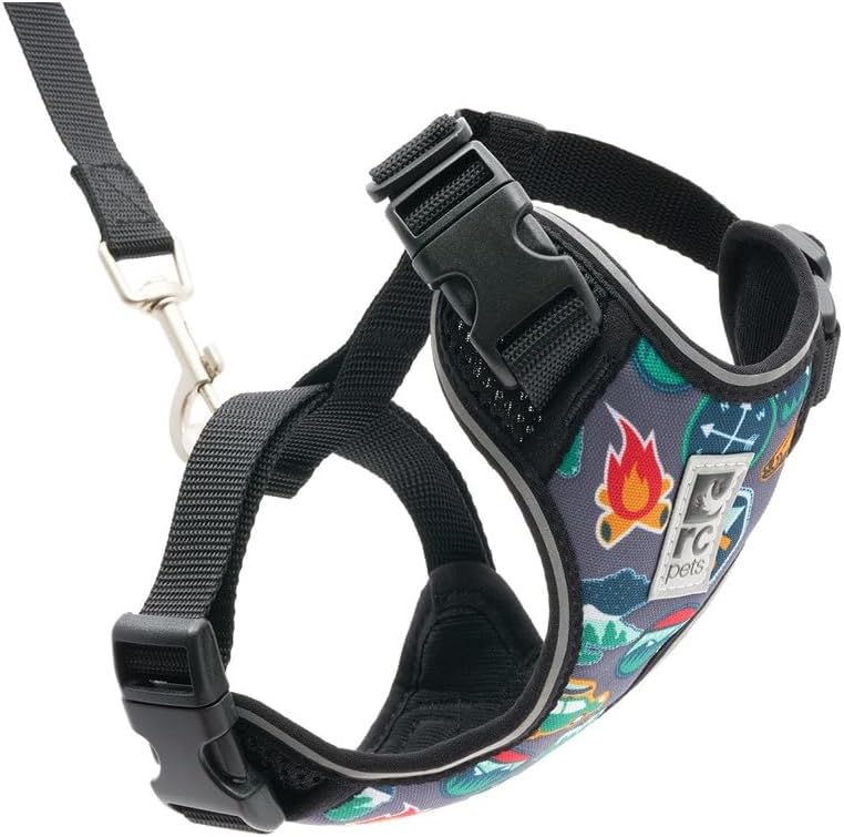 RC Pets Adventure Kitty Harness, 6ft Leash, Small, Multi Stripes