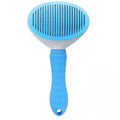 Cat Brush for Shedding, Self-Cleaning Slicker Brush for Dogs and Cats, Blue