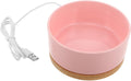 Heated PET Bowl 350ml USB Ceramic Water Dish for Cats Dogs