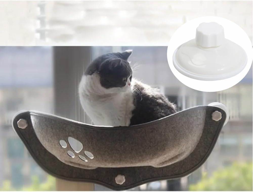 4 Pack Cat Bed Window Suction Holder Replacement with Anchor Screws Cordless Cat Window Perch Suction Cups Holders for E