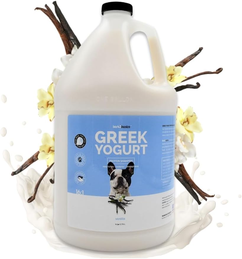 Bark2Basics Vanilla Greek Yogurt Protein Enriched Dog Shampoo, 1 Gallon