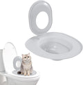 Cat Toilet Seat Training Kit,Removable Pet Toilet Training System,Washable Cleaning Pad for Cats,Reusable Plastic Traine