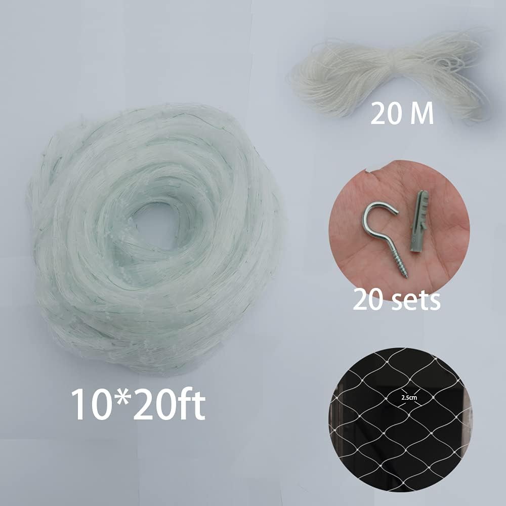 Cat Balcony Net Cat Anti-Fall Fence Net Dog Fence Nets Transparent Nylon Pet Mesh Fence Anti-Fall Netting for Balcony Wi