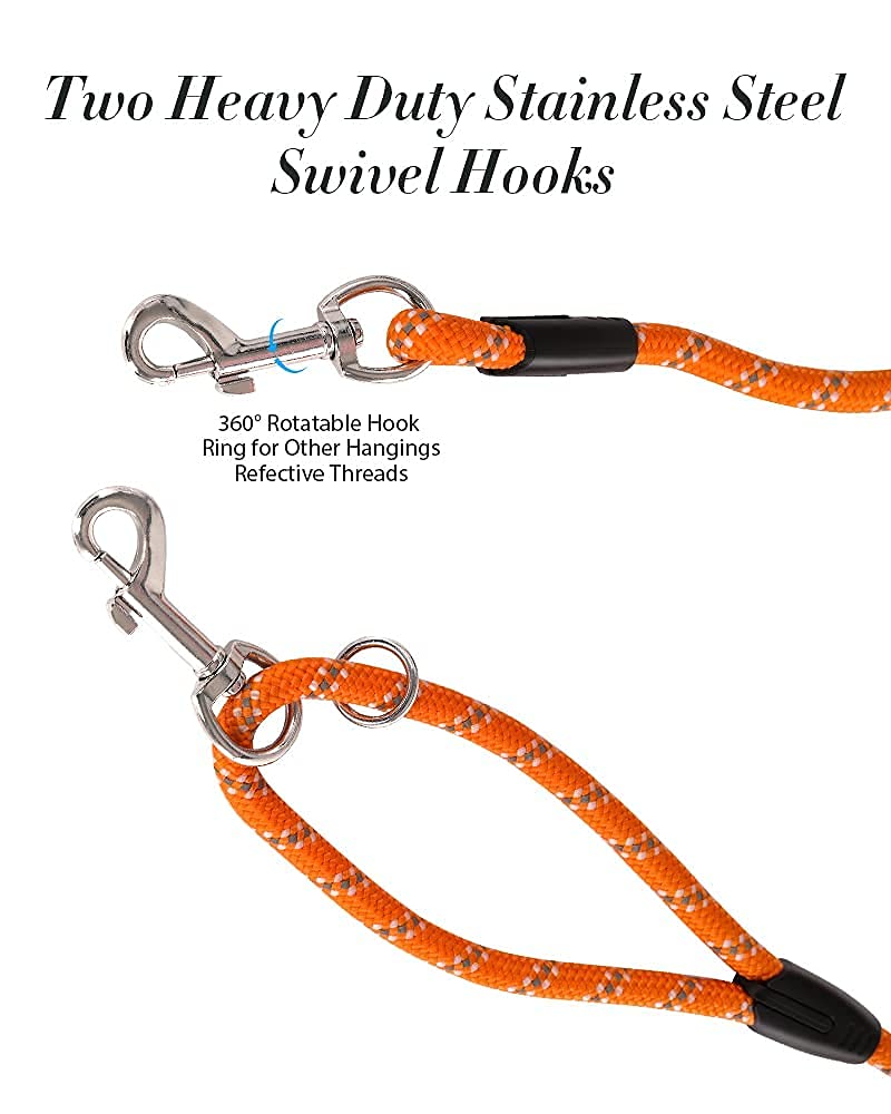 Long Dog Leash for Training 10FT/16FT/20FT/30FT/50FT/100FT, Reflective Tie Out, Heavy Duty Dog Lead for Large, Medium & Small Dogs - Outside Walking, Playing, Camping, Yard