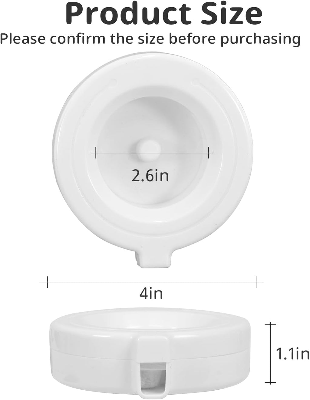 8Pcs Gravity Pet Water Fountain Filters, Automatic Pet Waterer Replacement Filters for 3.6L/4.6L/6L/8L Dog Water Dispens