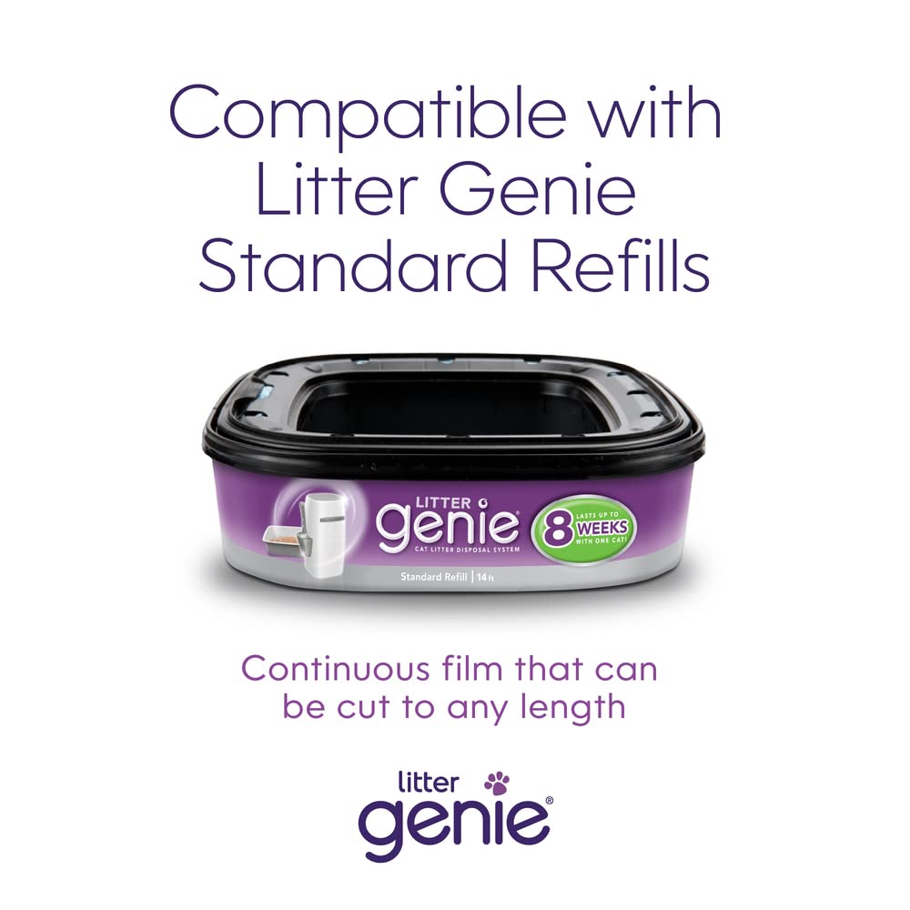 Litter Genie Standard Cat Litter Disposal Pail with 14 ft Standard Refill