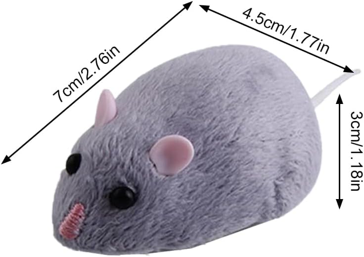 Remote Control Mouse Cat Toy,RC Fake Mouse Toy with Wireless Controller