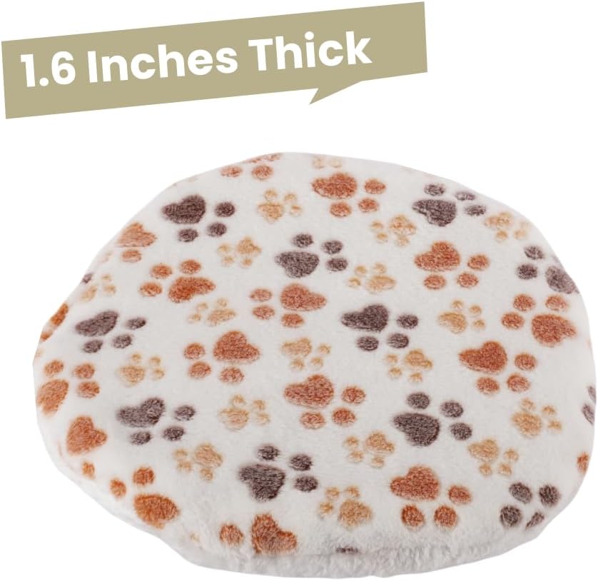 SHENGOCASE 2-Pack 15“ Round Soft Cat Kneading Pillow Cushion Bed for Cat Small Dog House Perch Shelf, Pad Padding for Ca