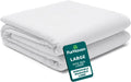 Furhaven Dog Bed Liner Water-Resistant Foam Mattress Protector Cover - White, Large