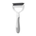 GLOGLOW Lightweight Ergonomic Grooming Brush for Backyard Shedding (Grey)
