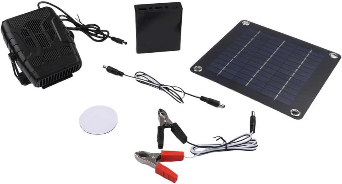 Solar Heater for Chicken Dog House Pet Warming Fan Portable