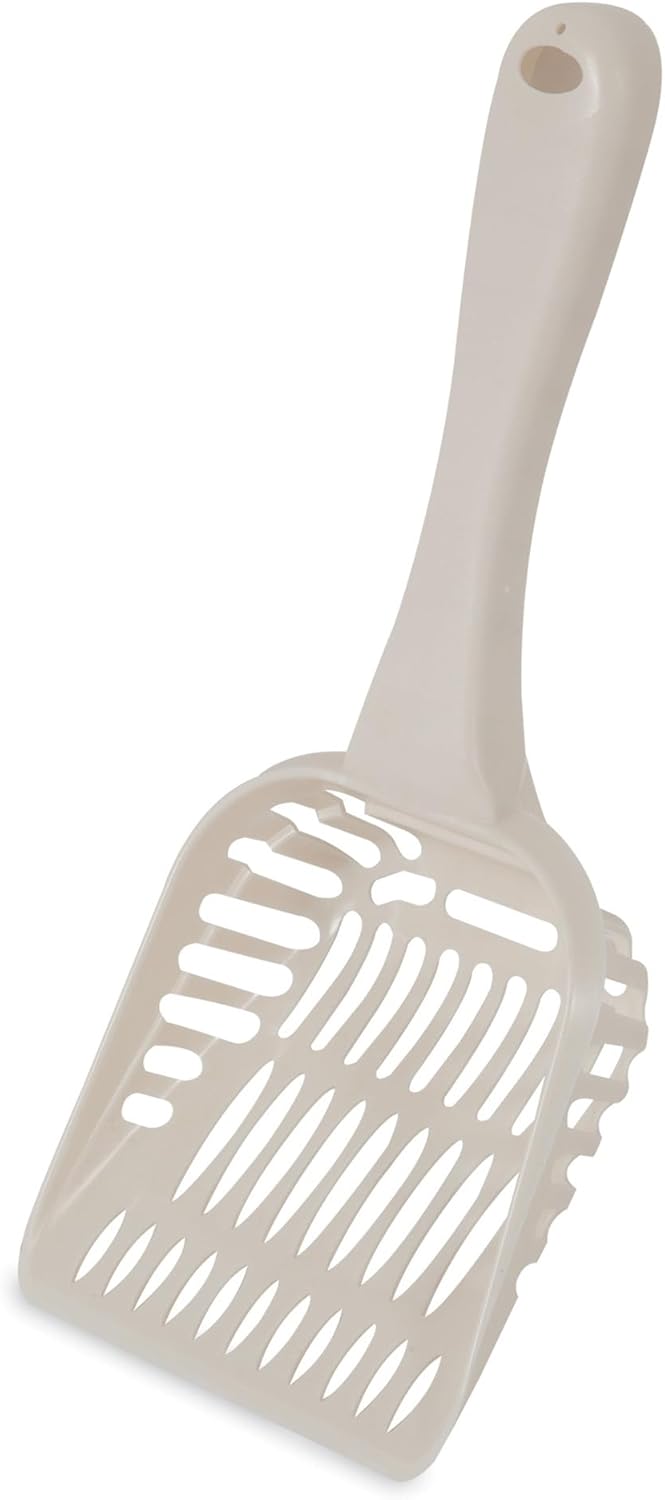 Petmate Litter Scoop for Cats, Jumbo Size, Bleached Linen