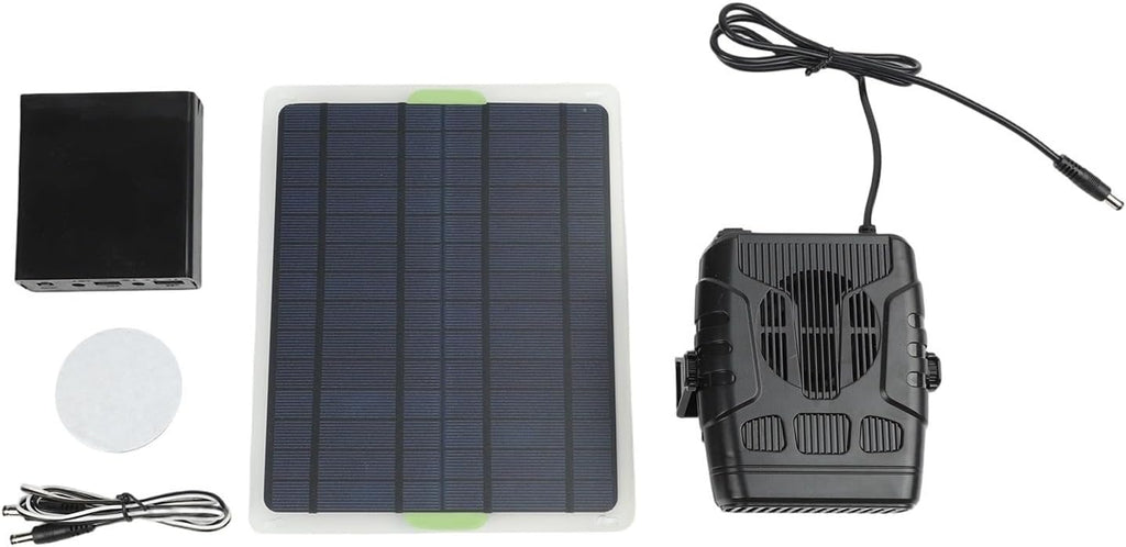 Solar Heater for Chicken Dog House Pet Warming Fan Portable