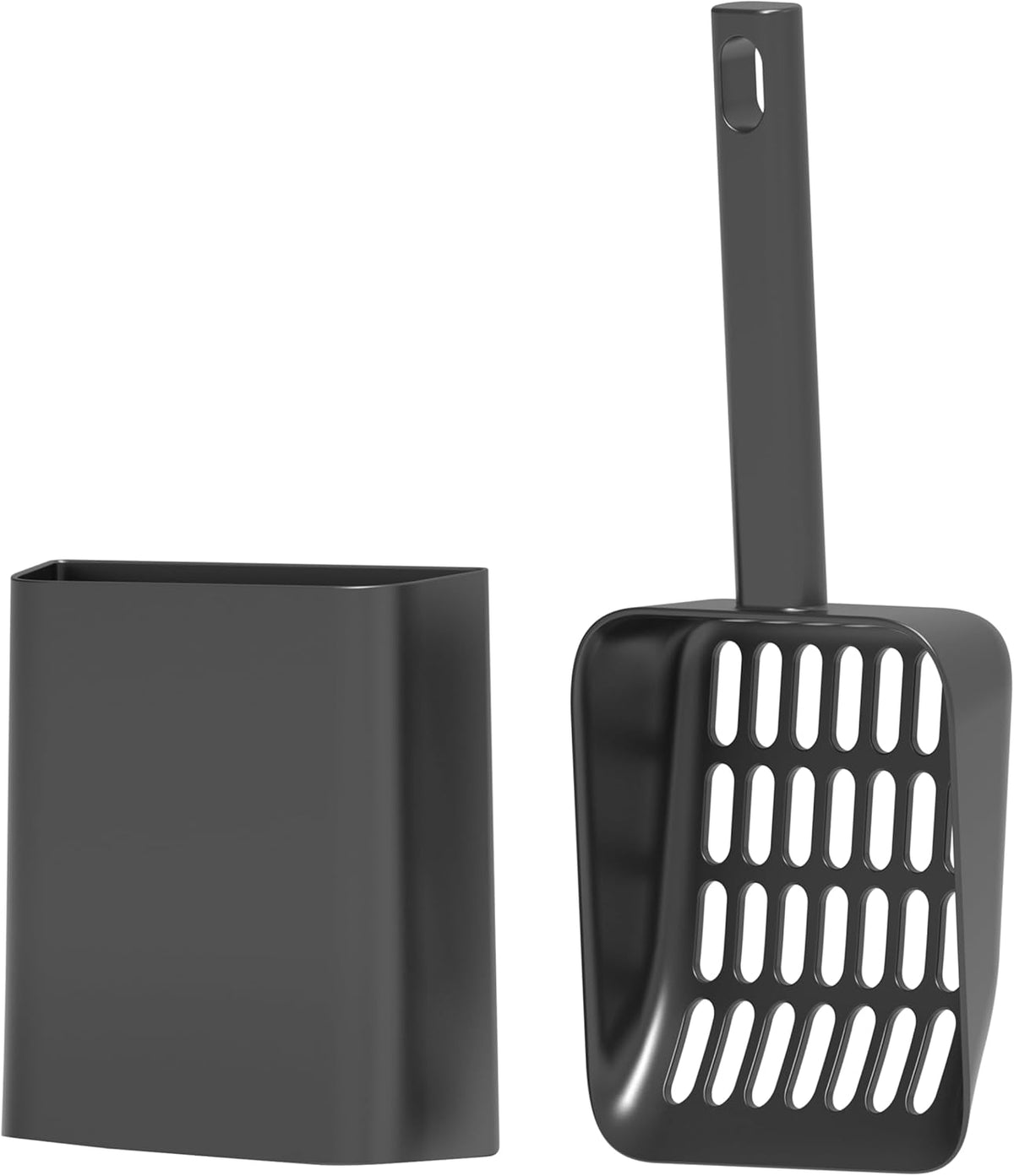 Cat Pooper Scooper, 2 in 1 Cat Litter Scoop with Holder Stand Cat Stuff Cat Scooper for Litter Box Cat Accessories Cat S