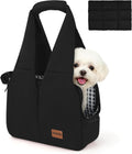 Dog Purse Carrier for Small Dogs and Cats, Soft-Sided Pet Tote Bag with 6 Large Pockets, Collapsible Travel Puppy Carrie