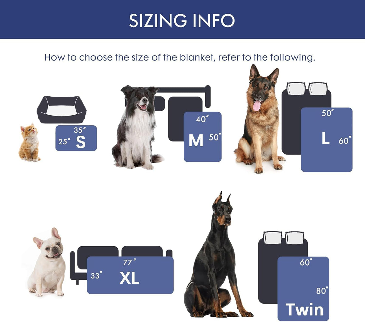 Waterproof Dog Blanket for Couch & Furniture Protection - Super Soft Reversible Throw for Large Dogs & Cats, Calming Was