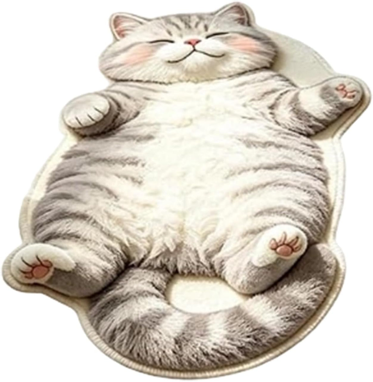 Sleeping Cat Rug Floor Mat, Diatom Mud Door Mat, Mats Large Cartoon