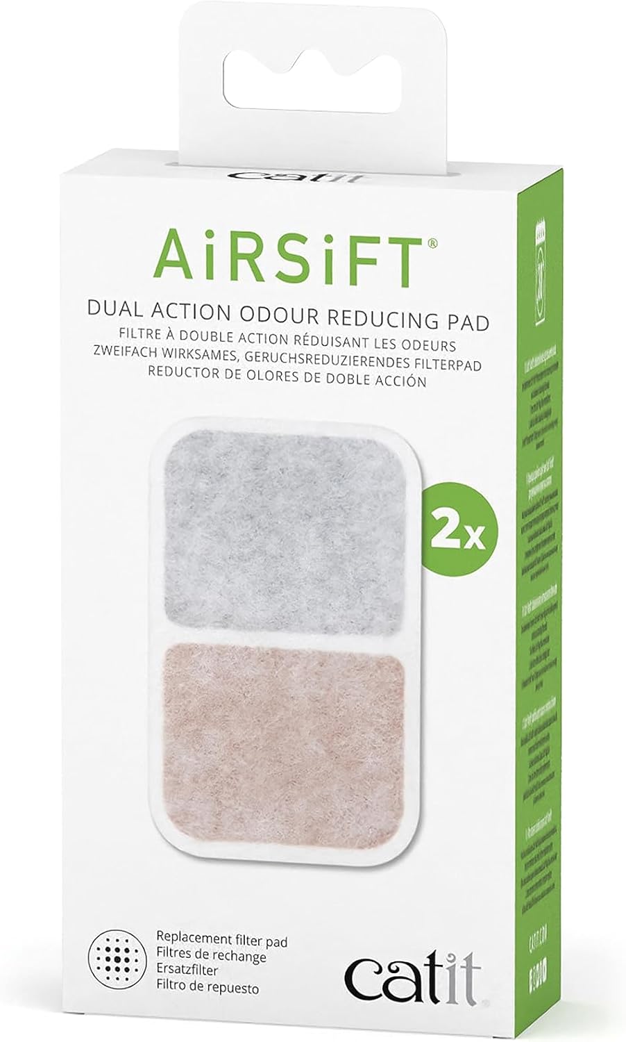 Catit Airsift Dual Action Air Purifier Pad, 6 Pack