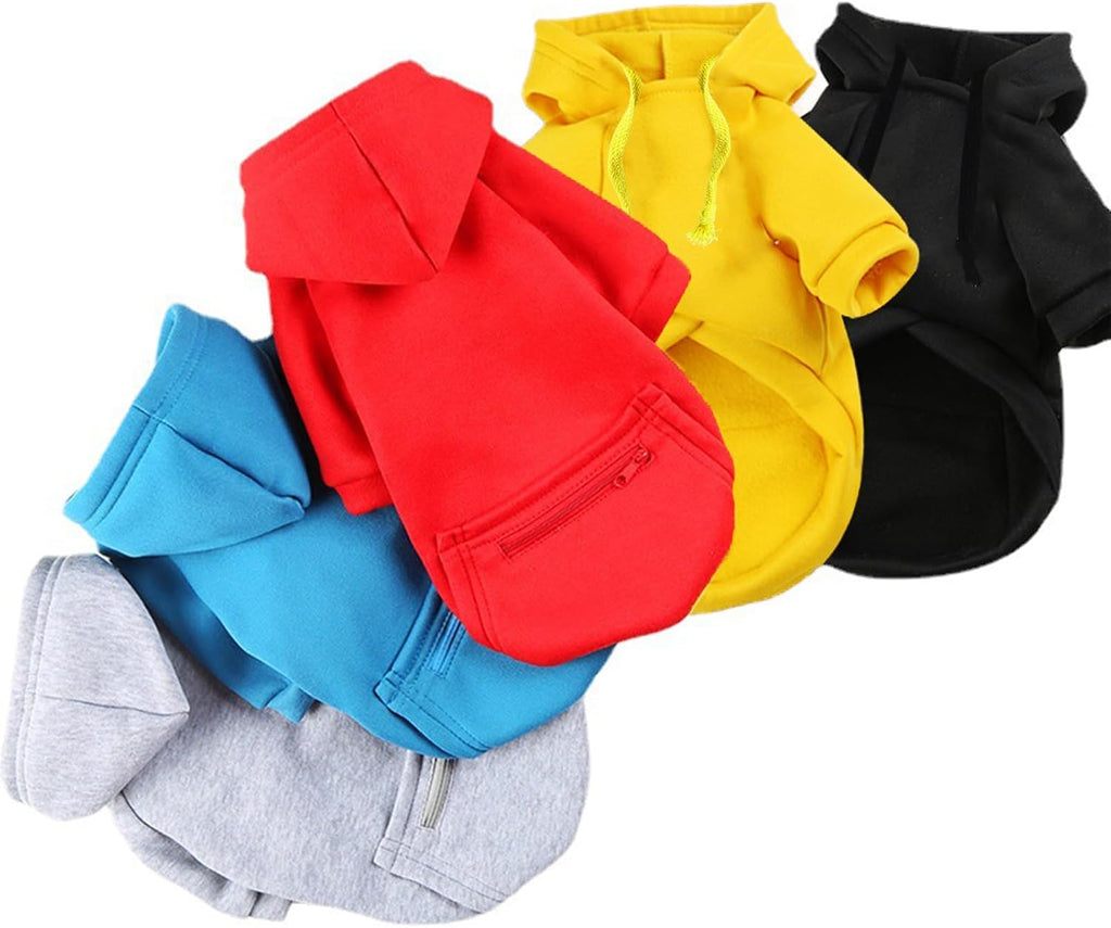 Pet Dog Cold Weather Coat with Pocket Winter Dog Hoodie Warm Puppy Clothes for Small Dogs Chihuahua Clothing (Medium, Y0