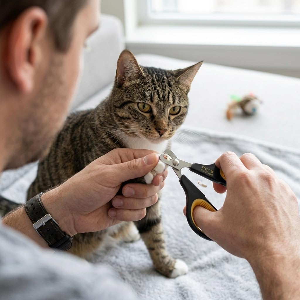 Cat Nail Clippers by Pet Republique – Professional Stainless-Steel Nail Clipper for Cats, Kittens, Hamster, Rabbits, Bir
