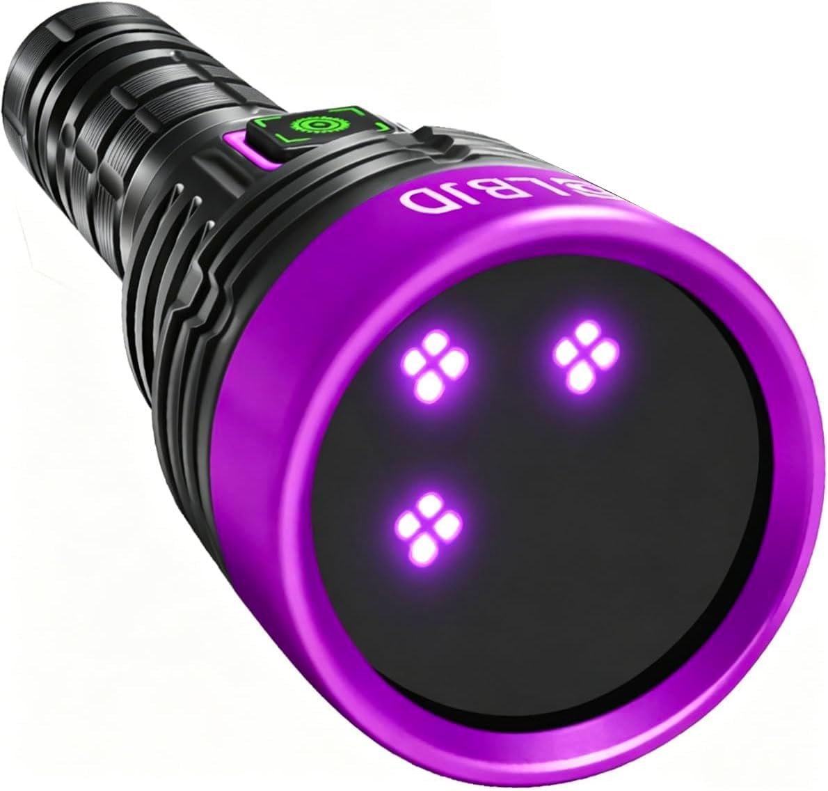 UV Black Light 365 nm Rechargeable Flashlight with Filter for Pet Urine