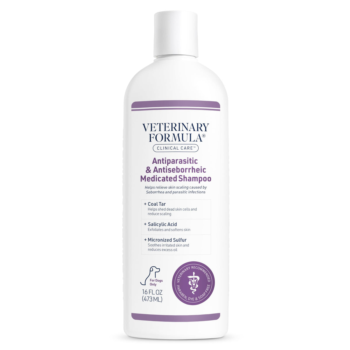 Veterinary Formula Antiparasitic & Antiseborrheic Dog Shampoo - 16 oz
