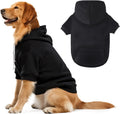 Dog Basic Hoodie Soft Dog Clothes Cold Weather Sweaters for Medium Large Dogs Cozy Fabric Warm Sweatshirt with Leash Hol