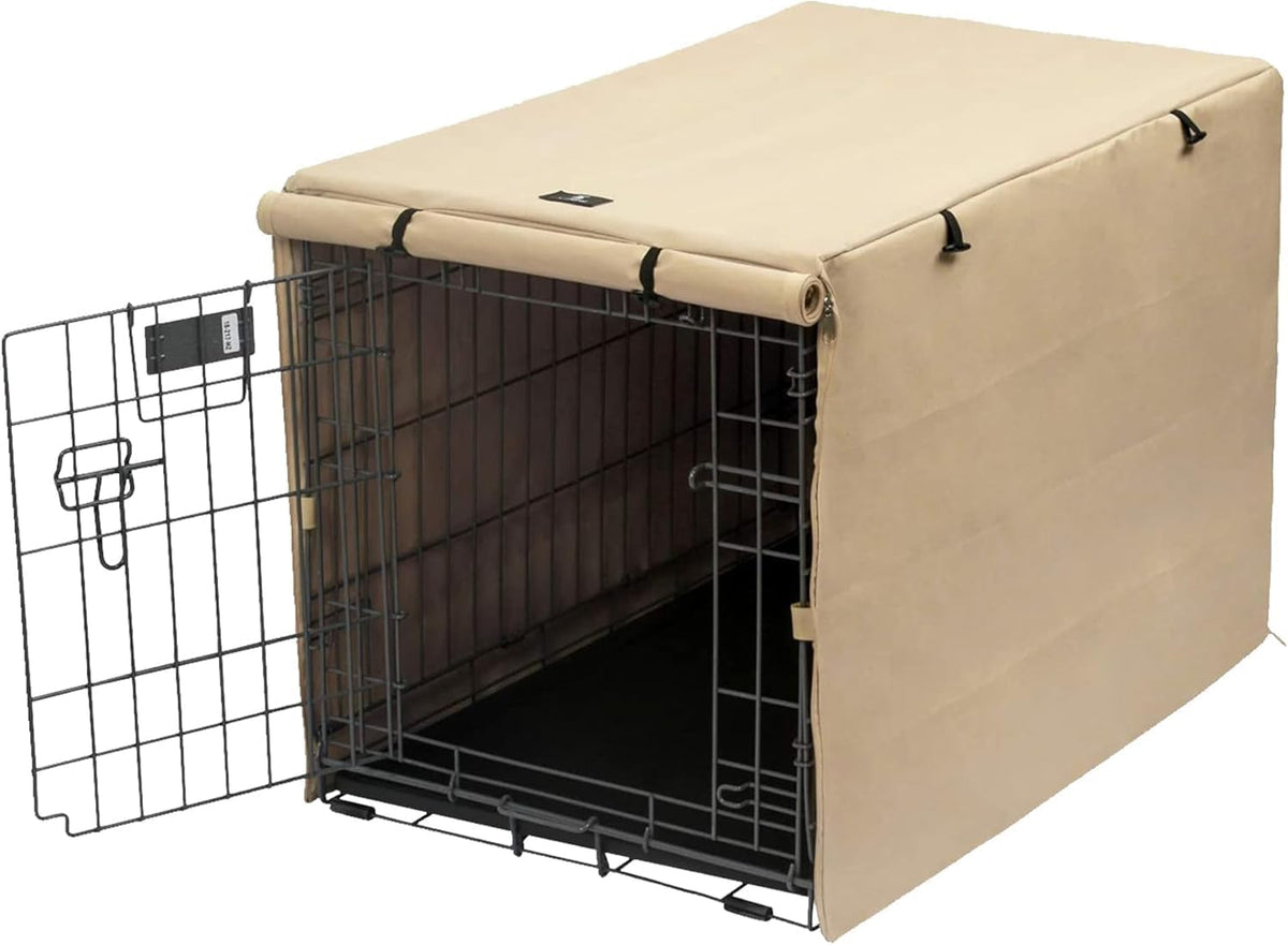 X-ZONE PET Dog Crate Cover Waterproof Kennel Cover, 30 in Beige