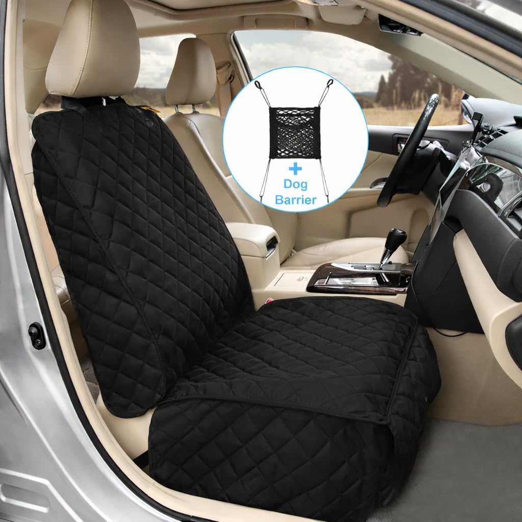 Car Seat Covers Front Seats,Car Seat Protector for Dogs,Scratch-Proof Dog Car Seat Cover,Fits Most Cars SUVs & Trucks(Bl