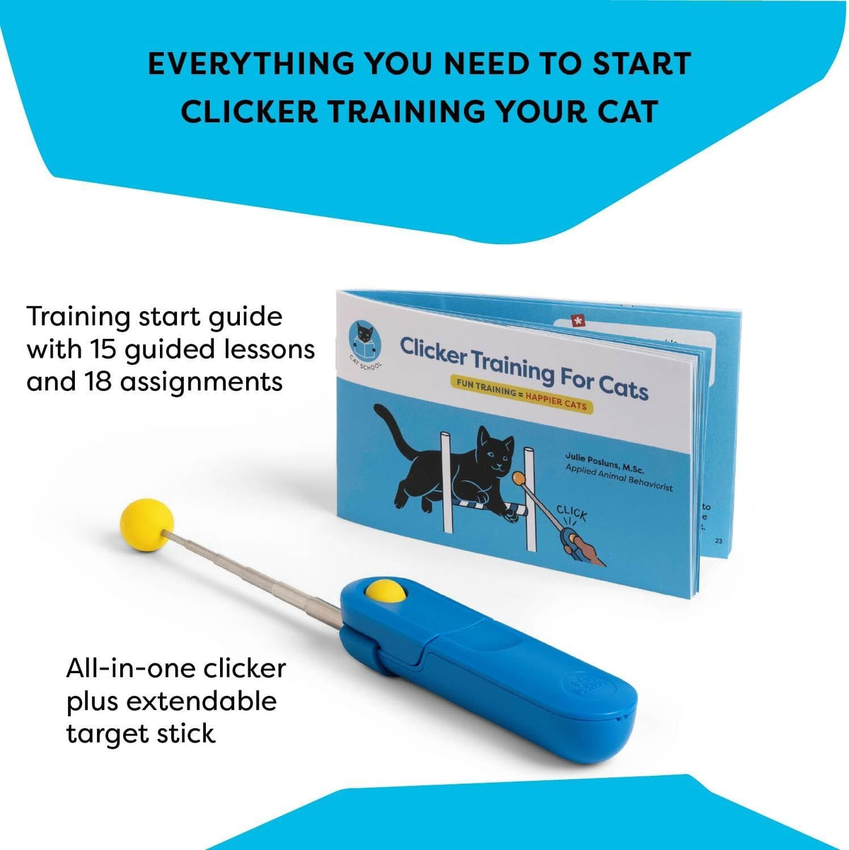 Cat Training Clicker Positive Reinforcement Training Tool