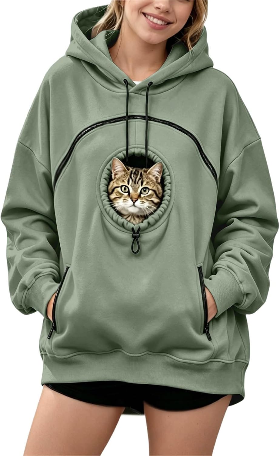 Pet Pouch Hoodie Cat Hoodie with Pouch Pull Pocket for Dogs