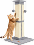 Cat Scratching Post 33 Inch for Indoor Cats, Grey