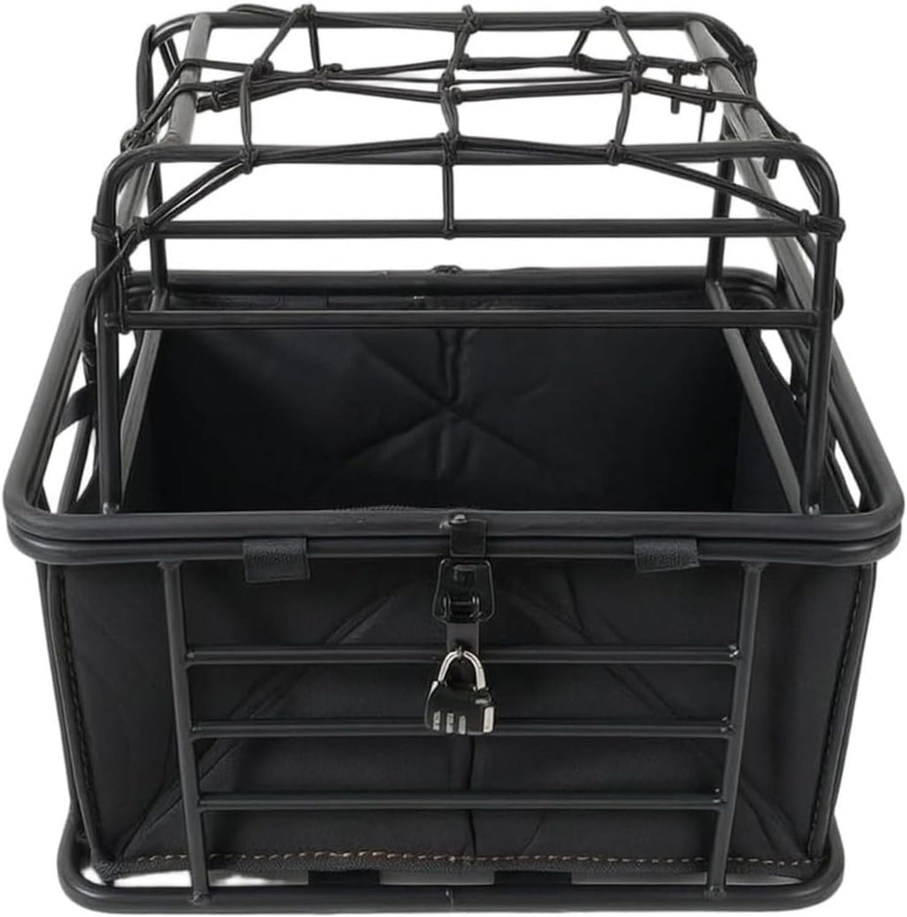 Motorcycle Dog Carrier with Mounting Bracket with Lid and Inner Liner Bag