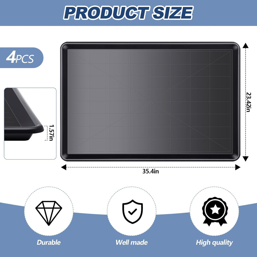 Mifoci 4 Pcs Dog Crate Replacement Pan for Large Dogs, 35 x 23.6 Inch