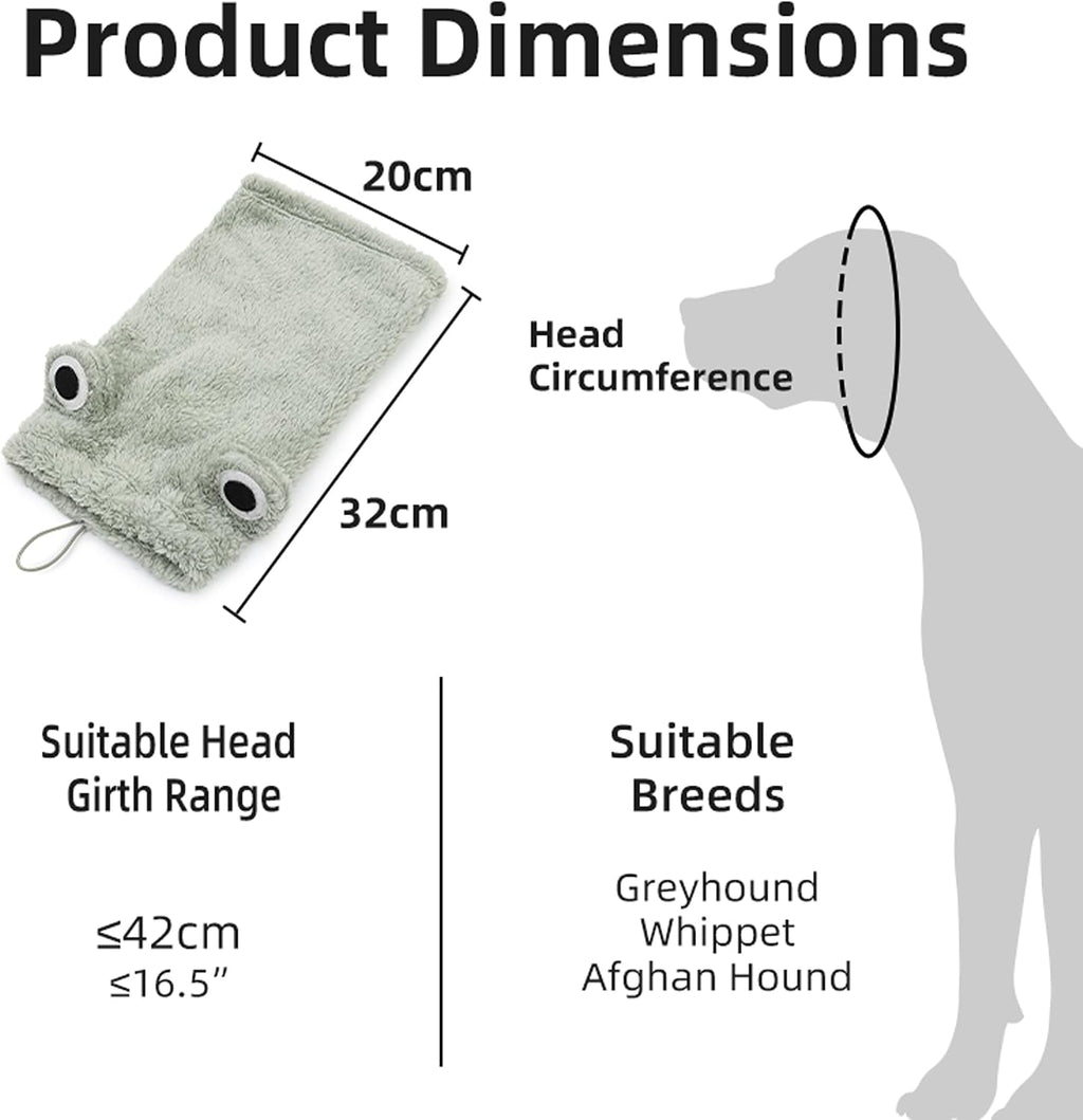 ETIAL Dog Hat Scarf for Long Neck Dogs with Animal Ears