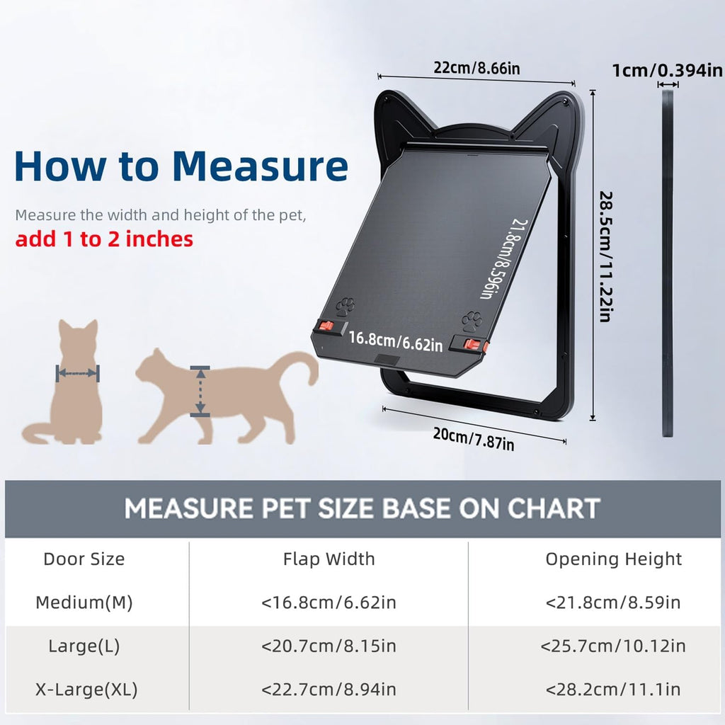 AuraSphere Pet Screen Door Magnetic Lock for Small Dogs and Cats