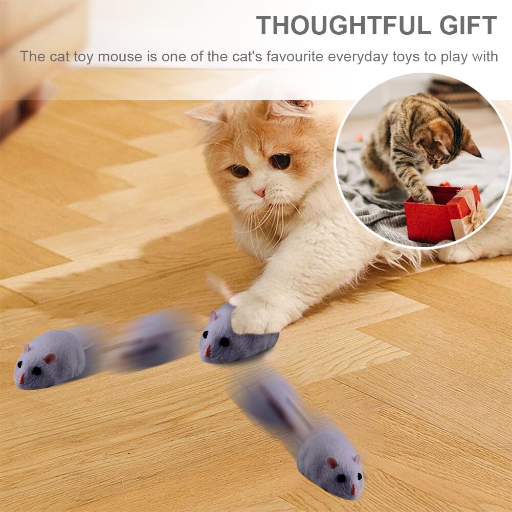 Remote Control Mouse Cat Toy,RC Fake Mouse Toy with Wireless Controller