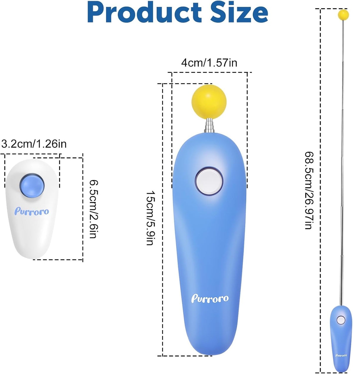 Cat Training Clicker Kit – Includes Finger Clicker and Target Stick – Perfect for Positive Reinforcement, Behavior & Obe