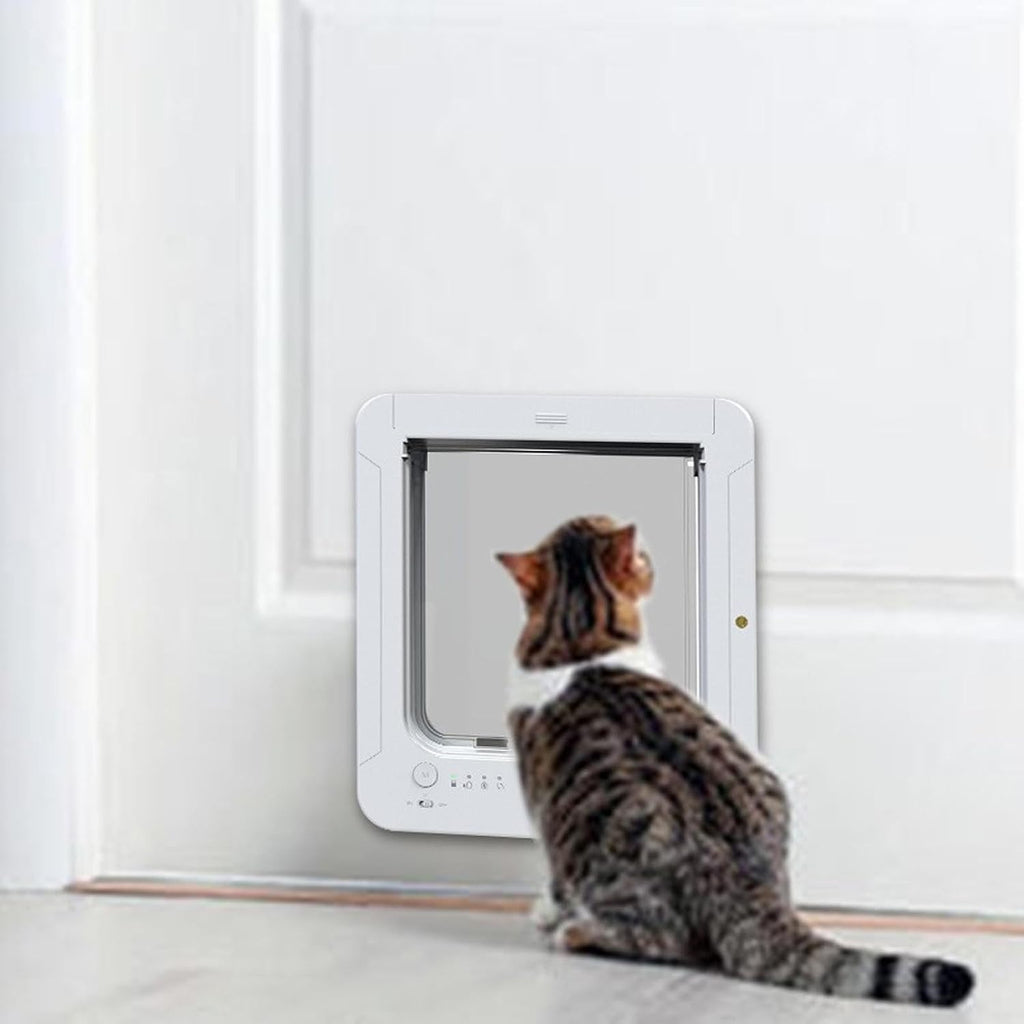 Collar Activated Smart Cat Door 4-Way Control Flap