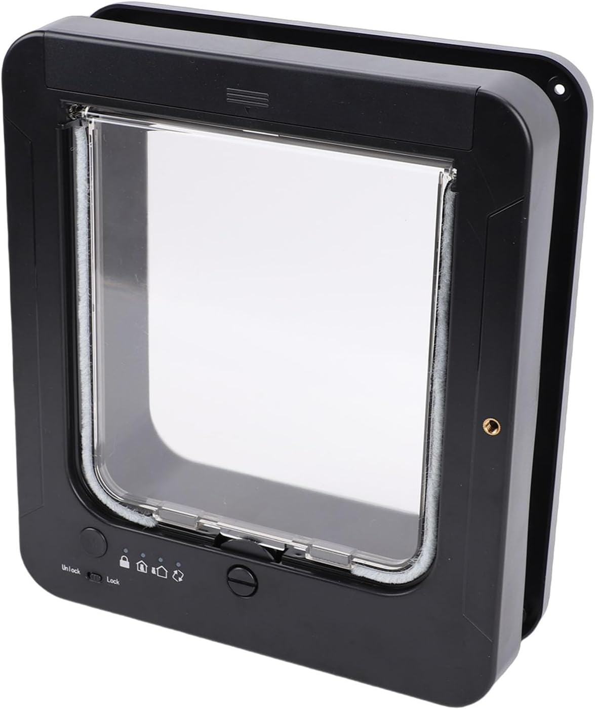 Automatic Pet Door with Collar Activated Sensing for Cats and Dogs, 2 Way Entry Direction Control, Safety Guard Mechanis
