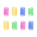 ISMARTEN Cat Spring Toy (60 Pack), Cat Kittens Toys Plastic Coil Spiral Springs for Swatting, Biting, Hunting, and Active Healthy Play (Random Color)