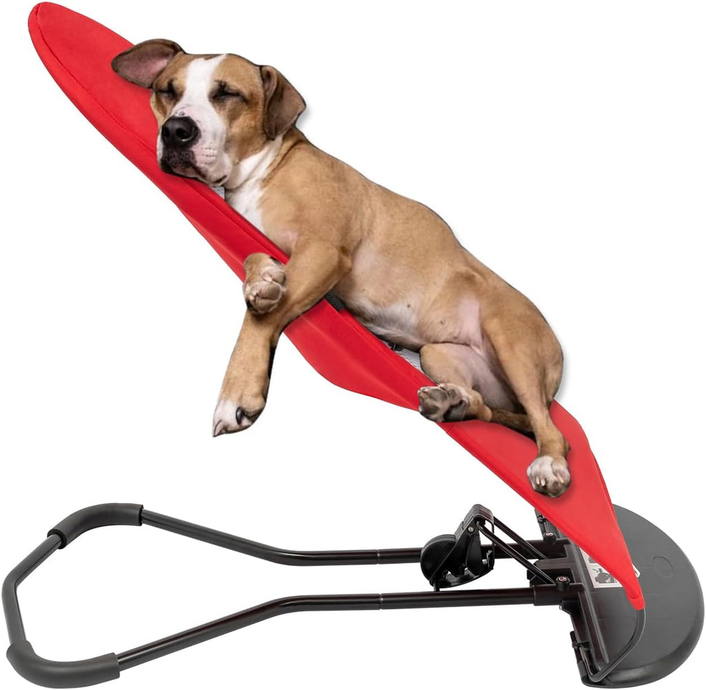 Pet Chair for Small Medium Dogs and Cats, Outdoor Portable Foldable Dog Bouncer Bed w/ 3-Level Adjustable Height, Breath